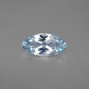 1.39 ct Blue Aquamarine Gemstone, Aquamarine Gem in Marquise Facet Shape for Sale.