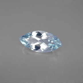 1.39 ct Blue Aquamarine Stone, Natural Aquamarine in Marquise Facet Shape for Sale