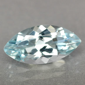 1.40 ct Blue Aquamarine Gemstone, Aquamarine Gem in Marquise Facet Shape for Sale.
