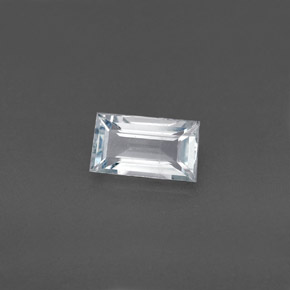 0.73 ct Blue Aquamarine Gemstone, Aquamarine Gem in Baguette Facet Shape for Sale.