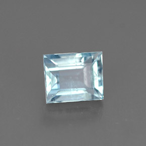 0.53 ct Blue Aquamarine Stone, Natural Aquamarine in Pencil Shape for Sale