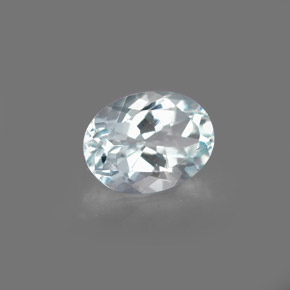 1.27 ct Blue Aquamarine Gemstone, Aquamarine Gem in Oval Facet Shape for Sale.