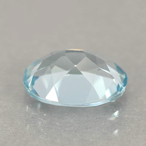 Aquamarine Gemstone in 8 x 6 mm (calibrated) Size for Sale, Aquamarine Stone in Light Blue Color