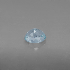 Aquamarine Gemstone in 6.2 x 4.9 mm Size for Sale, Aquamarine Stone in Light Blue Green Color