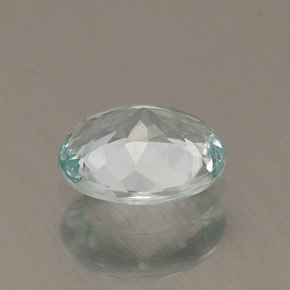 Aquamarine Gemstone in 6.5 x 5.5 mm Size for Sale, Aquamarine Stone in Light Green Blue Color