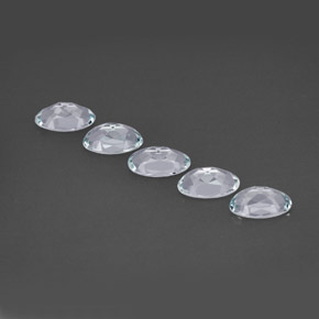 Aquamarine Gemstone in 5 x 3 mm (calibrated) Size for Sale, Aquamarine Stone in Light Blue Color