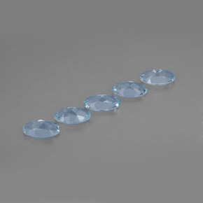 Aquamarine Gemstone in 5 x 3 mm (calibrated) Size for Sale, Aquamarine Stone in Light Blue Color