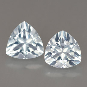 2.24 ct Blue Aquamarine Gemstone, Aquamarine Gem in Trillion Facet Shape for Sale.
