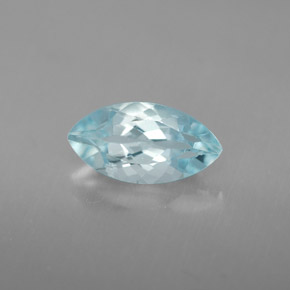 1.12 ct Blue Aquamarine Gemstone, Aquamarine Gem in Marquise Facet Shape for Sale.