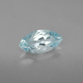 1.12 ct Blue Aquamarine Stone, Natural Aquamarine in Marquise Facet Shape for Sale