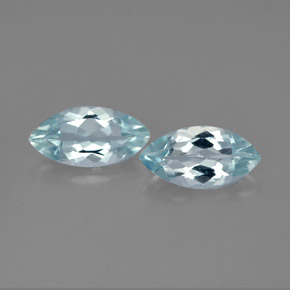 1.84 ct Blue Aquamarine Gemstone, Aquamarine Gem in Marquise Facet Shape for Sale.
