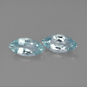 1.84 ct Blue Aquamarine Stone, Natural Aquamarine in Marquise Facet Shape for Sale
