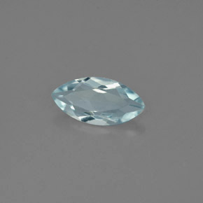 0.82 ct Blue Aquamarine Stone, Natural Aquamarine in Marquise Facet Shape for Sale