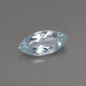 0.84 ct Blue Aquamarine Stone, Natural Aquamarine in Marquise Facet Shape for Sale