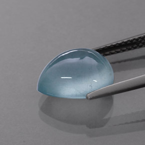 Aquamarine Gemstone in 11.1 x 9 mm Size for Sale, Aquamarine Stone in Light Blue Color
