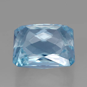Aquamarine Gemstone in 14 x 12 mm (calibrated) Size for Sale, Aquamarine Stone in Light Blue Color