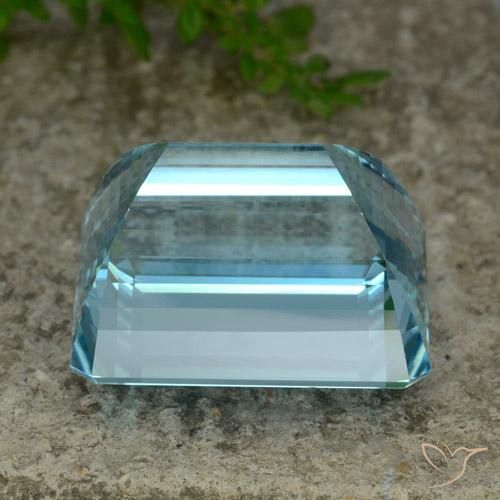 Aquamarine Gemstone in 22 x 17.5 mm Size for Sale, Aquamarine Stone in Deep Aqua Blue Color
