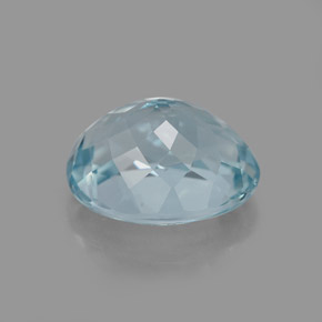 Aquamarine Gemstone in 10 x 8 mm (calibrated) Size for Sale, Aquamarine Stone in Light Blue Color