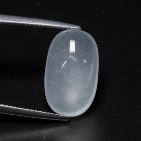 9.48 ct Blue Aquamarine Stone, Natural Aquamarine in Oval Cabochon Shape for Sale