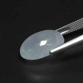 Aquamarine Gemstone in 15.4 x 10.7 mm Size for Sale, Aquamarine Stone in Light Blue Color