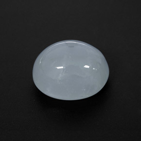 8.35 ct Blue Aquamarine Gemstone, Aquamarine Gem in Oval Cabochon Shape for Sale.