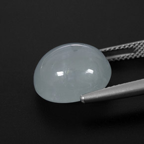 Aquamarine Gemstone in 13.2 x 10.8 mm Size for Sale, Aquamarine Stone in Light Blue Color