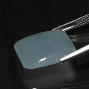 Aquamarine Gemstone in 19.2 x 17.9 mm Size for Sale, Aquamarine Stone in Light Blue Color
