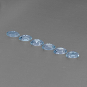 Aquamarine Gemstone in 5.1 x 3.2 mm Size for Sale, Aquamarine Stone in Light Blue Color