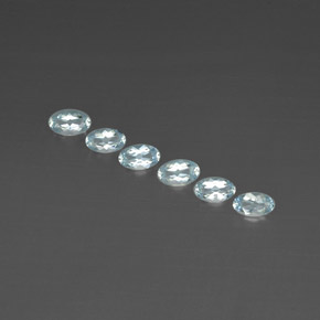 1.04 ct Blue Aquamarine Gemstone, Aquamarine Gem in Oval Facet Shape for Sale.