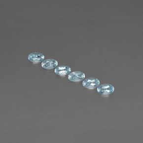 1.15 ct Blue Aquamarine Gemstone, Aquamarine Gem in Oval Facet Shape for Sale.