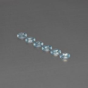 1.16 ct Blue Aquamarine Gemstone, Aquamarine Gem in Oval Facet Shape for Sale.