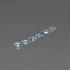 1.16 ct Blue Aquamarine Stone, Natural Aquamarine in Oval Facet Shape for Sale