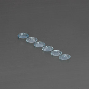 Aquamarine Gemstone in 5 x 3 mm (calibrated) Size for Sale, Aquamarine Stone in Light Blue Color