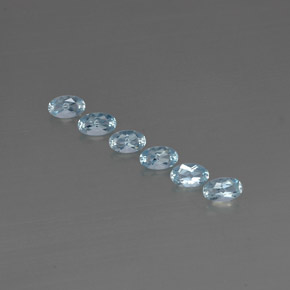 1.12 ct Blue Aquamarine Gemstone, Aquamarine Gem in Oval Facet Shape for Sale.