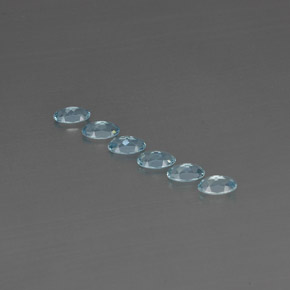 Aquamarine Gemstone in 5 x 3 mm (calibrated) Size for Sale, Aquamarine Stone in Light Blue Color