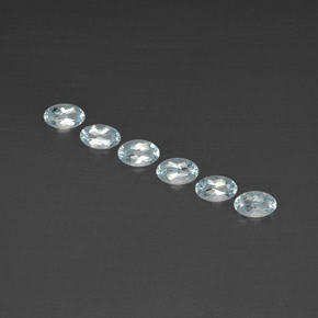 1.27 ct Blue Aquamarine Gemstone, Aquamarine Gem in Oval Facet Shape for Sale.