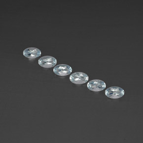 1.26 ct Blue Aquamarine Gemstone, Aquamarine Gem in Oval Facet Shape for Sale.