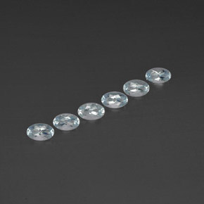 1.26 ct Blue Aquamarine Stone, Natural Aquamarine in Oval Facet Shape for Sale