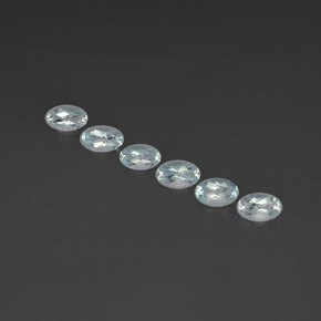 1.20 ct Blue Aquamarine Gemstone, Aquamarine Gem in Oval Facet Shape for Sale.