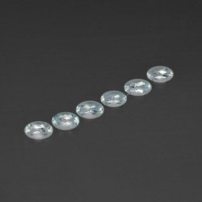 1.20 ct Blue Aquamarine Stone, Natural Aquamarine in Oval Facet Shape for Sale