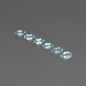 1.14 ct Blue Aquamarine Gemstone, Aquamarine Gem in Oval Facet Shape for Sale.