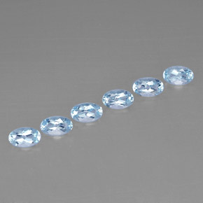 1.16 ct Blue Aquamarine Gemstone, Aquamarine Gem in Oval Facet Shape for Sale.