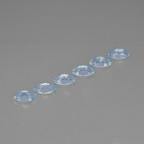 Aquamarine Gemstone in 5 x 3 mm (calibrated) Size for Sale, Aquamarine Stone in Light Blue Color