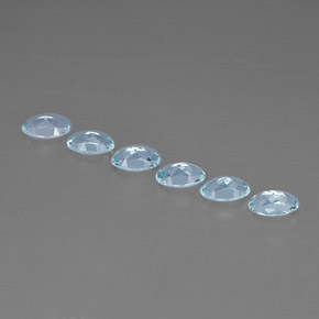 Aquamarine Gemstone in 5 x 3 mm (calibrated) Size for Sale, Aquamarine Stone in Light Blue Color