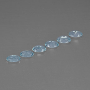 Aquamarine Gemstone in 5 x 3 mm (calibrated) Size for Sale, Aquamarine Stone in Light Blue Color