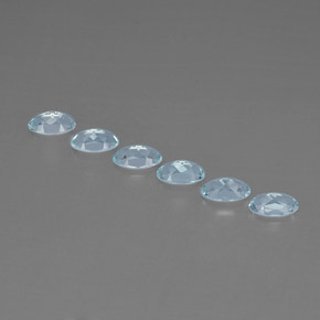 Aquamarine Gemstone in 5 x 3 mm (calibrated) Size for Sale, Aquamarine Stone in Light Blue Color