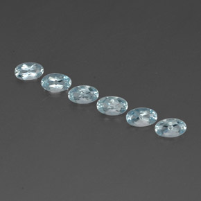 1.15 ct Blue Aquamarine Gemstone, Aquamarine Gem in Oval Facet Shape for Sale.