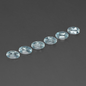 1.15 ct Blue Aquamarine Stone, Natural Aquamarine in Oval Facet Shape for Sale