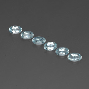 1.15 ct Blue Aquamarine Gemstone, Aquamarine Gem in Oval Facet Shape for Sale.
