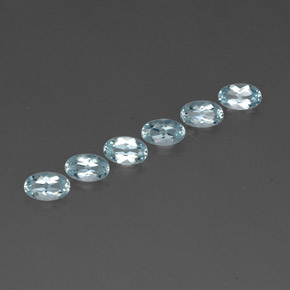1.15 ct Blue Aquamarine Stone, Natural Aquamarine in Oval Facet Shape for Sale